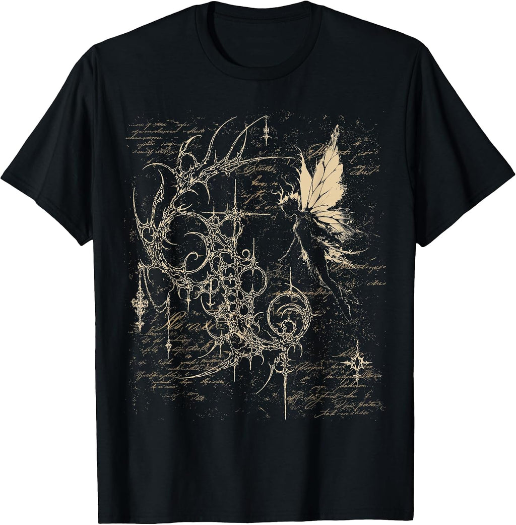 Y2K Grunge Alt Goth Fairy Sigilism Vintage Graphic T-Shirt