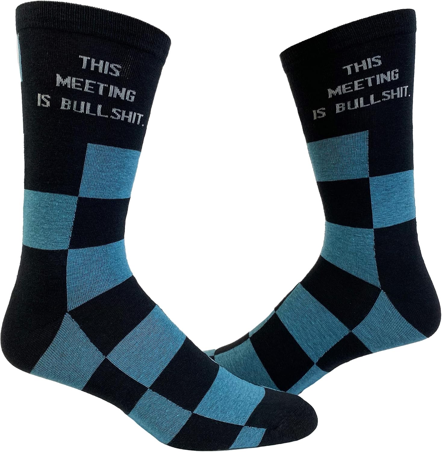 This Meeting Is Bullshit Socks Funny Office Work Graphic Novelty Footwear Funny Gift for Casual Wear