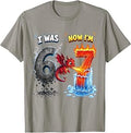 7th Birthday Dragon boy Outfit 7th Year Old Six Seven Kids T-Shirt