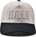 Nana Gifts- 3D Embroidered Nonna Hat Adjustable Cotton Baseball Caps for Grandma Grandparent