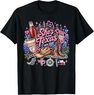 She's from Texas I Can Tell Texas Girl Pride T-Shirt