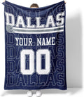 ANTKING Dallas Throw Blanket for Men Women Boy Custom Name and Number Gifts