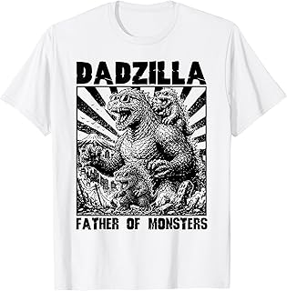 Dadzilla Father of Monsters Funny Dad T-Shirt