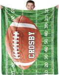 Personalized Baseball Blankets for Boys, Custom Flannel Soft Throw Blanket with Picture, Baseball Gifts for Kids Men