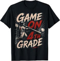 Game On 4th Grade Baseball Shirt Back to School Boys T-Shirt