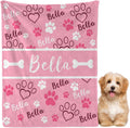 Custom Dog Blankets with Pictures, Personalized Name Blanket for Pets, Customized Pet Photo Throw,The Lightweight Blanket All-Season 40"x30"for Pet