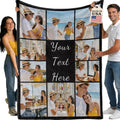 Bemaystar Made in USA, Ships Next Day, Custom Blanket with Picture Text, Personalized Blanket, Photo Blanket, Gifts for Women Men Mom Dad Friend Kids Pet, Gifts for Easter, Valentines, Birthday, Xmas
