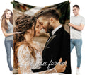 Easycosy Customized Photo Gifts for Him Her Personalized Anniversary Blanket for Men Women, Custom Picture Throw Blanket for Couple Boyfriend Girlfriend Wife Husband