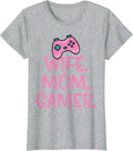 Wife Mom Gamer Funny Gaming Mothers Day Mama Mommy Women T-Shirt