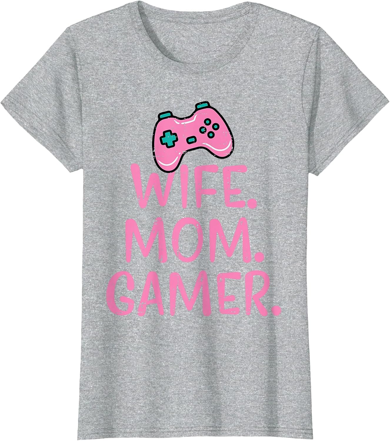 Wife Mom Gamer Funny Gaming Mothers Day Mama Mommy Women T-Shirt
