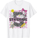 Cute 5th Grade Bow Back to School Fifth Grade Teacher Girls T-Shirt