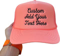 Embroidered Trucker Hat Custom Embroidery Trucker Hat Add Your Text Trucker Hat