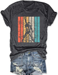Women Rock Band T Shirt Vintage Country Music Shirt Retro Nashville Graphic Tees Concert Outfits Short Sleeve Tops