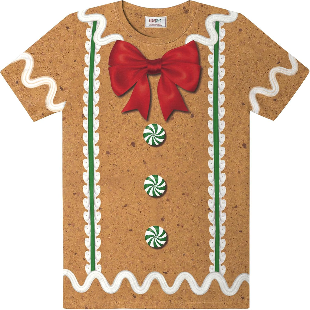 Men's Christmas Costume Tshirt Ugly Funny Xmas Graphic Holiday Tee Shirt (S-3XL)