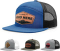 Personalized Custom 168 Style Trucker Leather Patch Hat for Men & Women