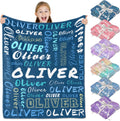PUREFLY Personalized Blankets and Throws- Custom Blanket with Name for Adults and Kids, for Women and Men, Customized Fleece Throw for Baby Girls and Boys
