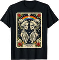 Tarot Skeleton Lesbian Pride LGBTQ Equal Rights Transgender T-Shirt