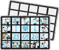 GEKIXUTP 2 pcs Sublimation Blanket Blanks 40"X60" Throw Blankets for Heat Press, DIY Custom Personalised Sublimation Photo with 20 Panel