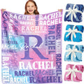 Personalized Blankets for Teen Girls Boys - Printed in USA, Custom Blanket with Kids Names, Ultra-Soft Flannel Monogrammed Baby Throws Blankets, Customized Christmas Easter Gifts for Kids Adults