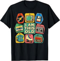 I Am This Old Retro Technology Icons Vintage Media Memories T-Shirt