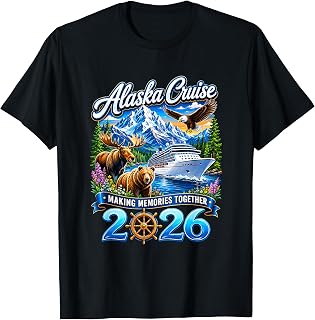 Alaska Cruise 2026 Friends Family Together Vacation Trip T-Shirt