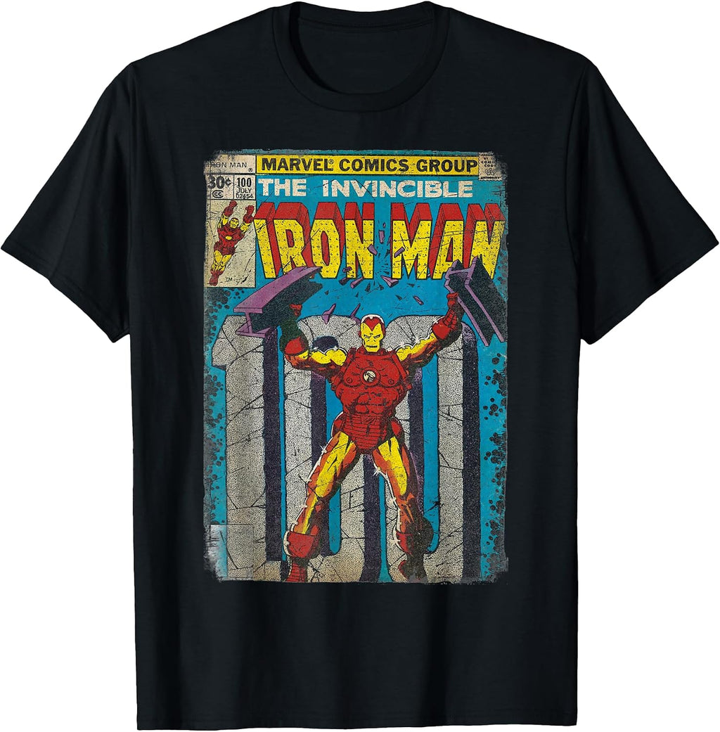 Iron Man Classic Retro Comic Vintage Cover Graphic T-Shirt T-Shirt