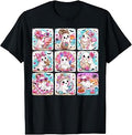 Cute Summerween Ghost Kids Mermaid Beach Pink Halloween Girl T-Shirt
