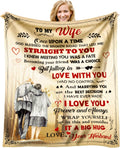 Mother's Day Wife Gift from Husband - Gift for My Wife Mothers Day - Wedding Anniversary Romantic Gift for Women Her - Gifts for Wifes Birthday - to My Wifes Throw Blanket 60 x 50 inch