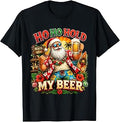 Ho Ho Hold My Beer Christmas in July Funny Beer Lover Men T-Shirt