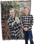 Pure Country Weavers Personalized Woven Photo Blanket - Not Printed - Custom Gift Picture Tapestry Throw 100% Cotton - Made in The USA (72x54)