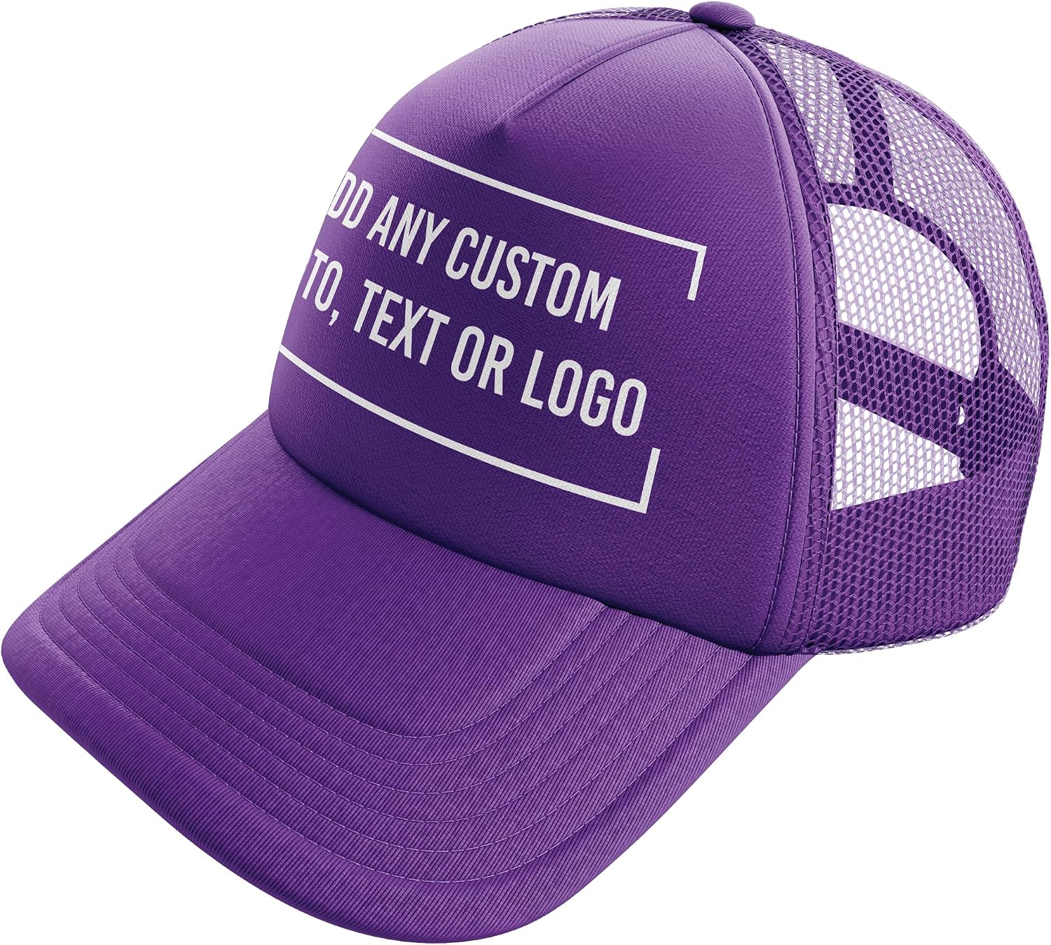 Custom Foam Trucker Cap, Personalized Hat with Your Image Logo or Text Customized Caps Printed 13 Color Options