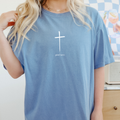 Good News Cross Comfort Colors Christian Crewneck T-Shirt