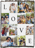 Pure Country Weavers This is Love White Woven Photo Blanket - Not Printed - Custom Gift Picture Tapestry Throw - Made in The USA (72x54)