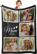 Easycosy Mothers Day Mom Gifts Custom Blanket Throw |Made in USA| Customized Blanket with Picture Personalized Foto Blanket for Personalized Gifts Birthday Anniversary Photo Gifts for Mom Women Her
