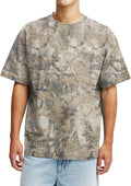 Camo Shirt for Men Camouflage Hunting Print Short Sleeve Crewneck Box Fit T-Shirt Mens Casual Performance Tee