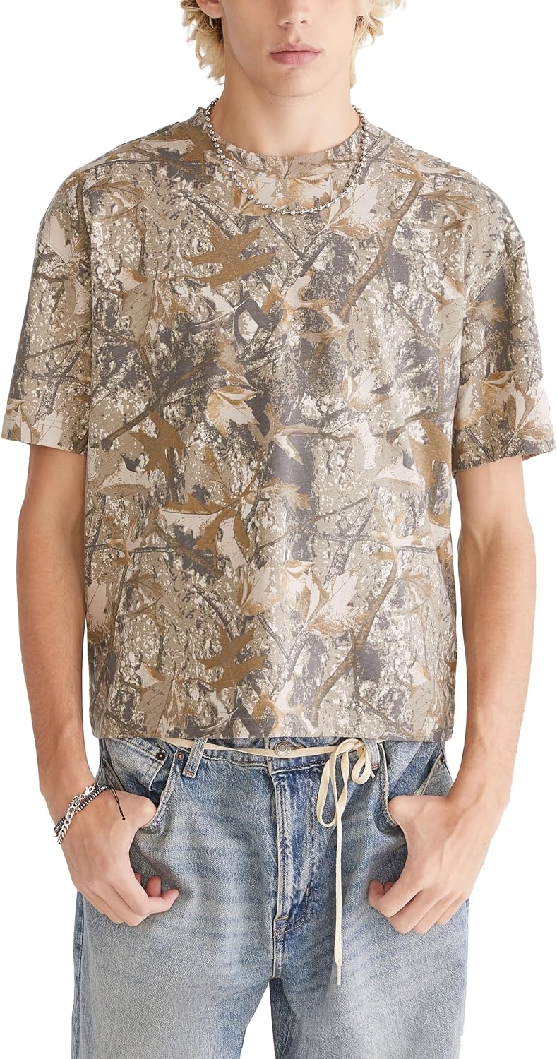 Men's Washed Boxy Fit Crew Tee