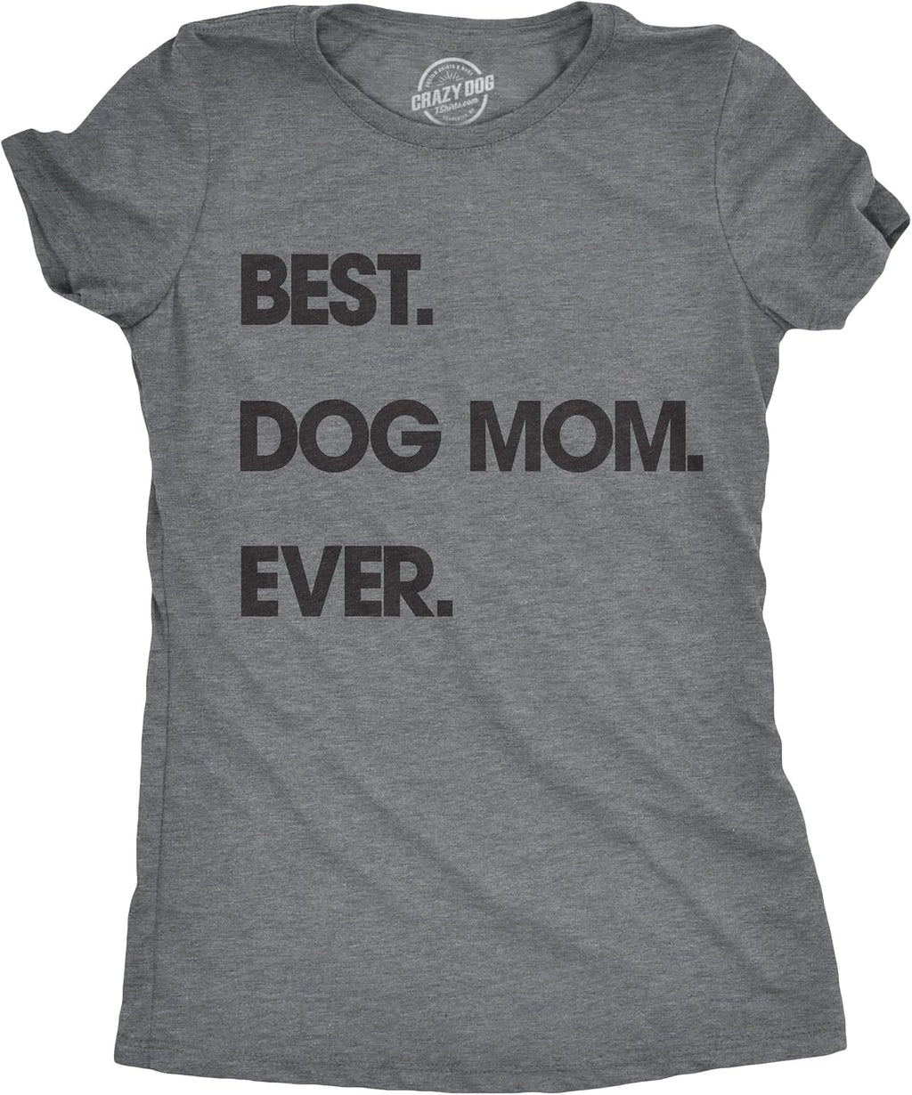 Womens Dog Mom and Cat Mom Funny T Shirts Cute Pet Tees for Women with Cats or Dogs