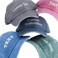 Custom Baseball Hat Embroidered with Name, Personalized Cotton Baseball Cap for Men, Women, Customize Fitted Golf Caps for Birthday&Christmas, Bridemaid&Bestman Gift