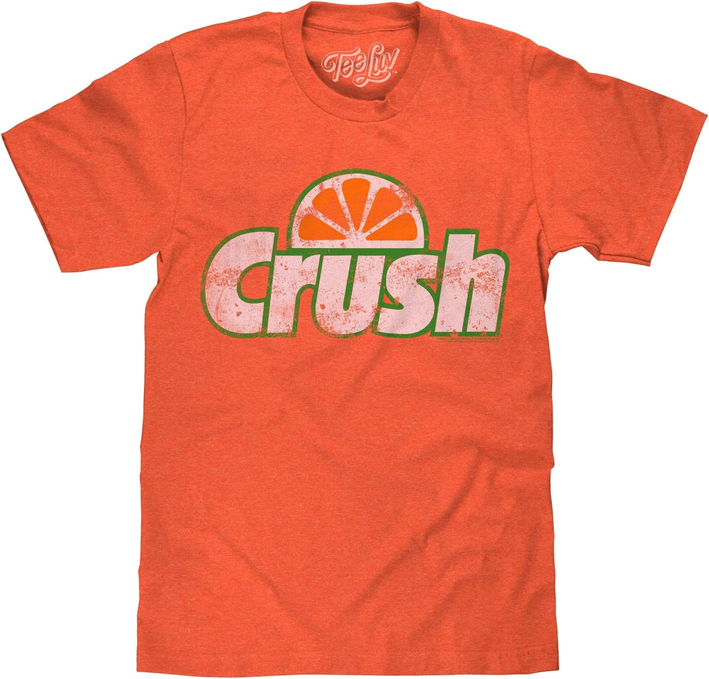 Men's Faded Orange Crush Shirt - Retro Crush Soda Logo T-Shirt