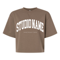 Custom Studio Name Athletic French Terry Knit Boxy Top