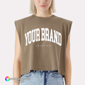 Custom Logo or Design Athletic Wear Garment-Dyed Muscle Tee