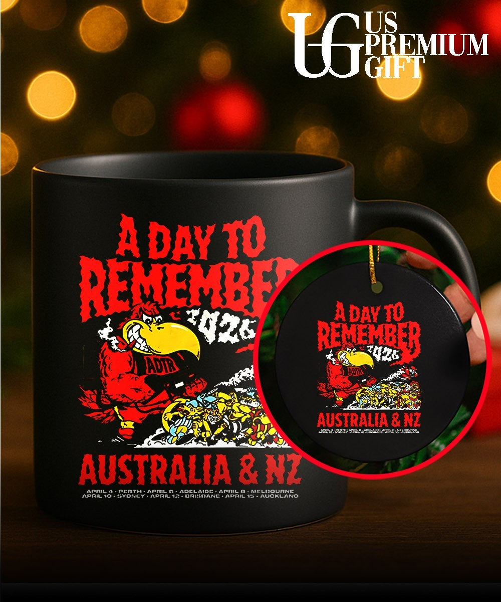 A Day To Remember Big Rock Tour 2026 Australia and New Zealand Tour shirt