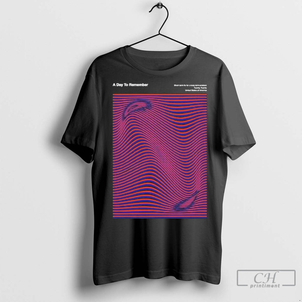 A Day To Remember Digital Wave T Shirt Jpg