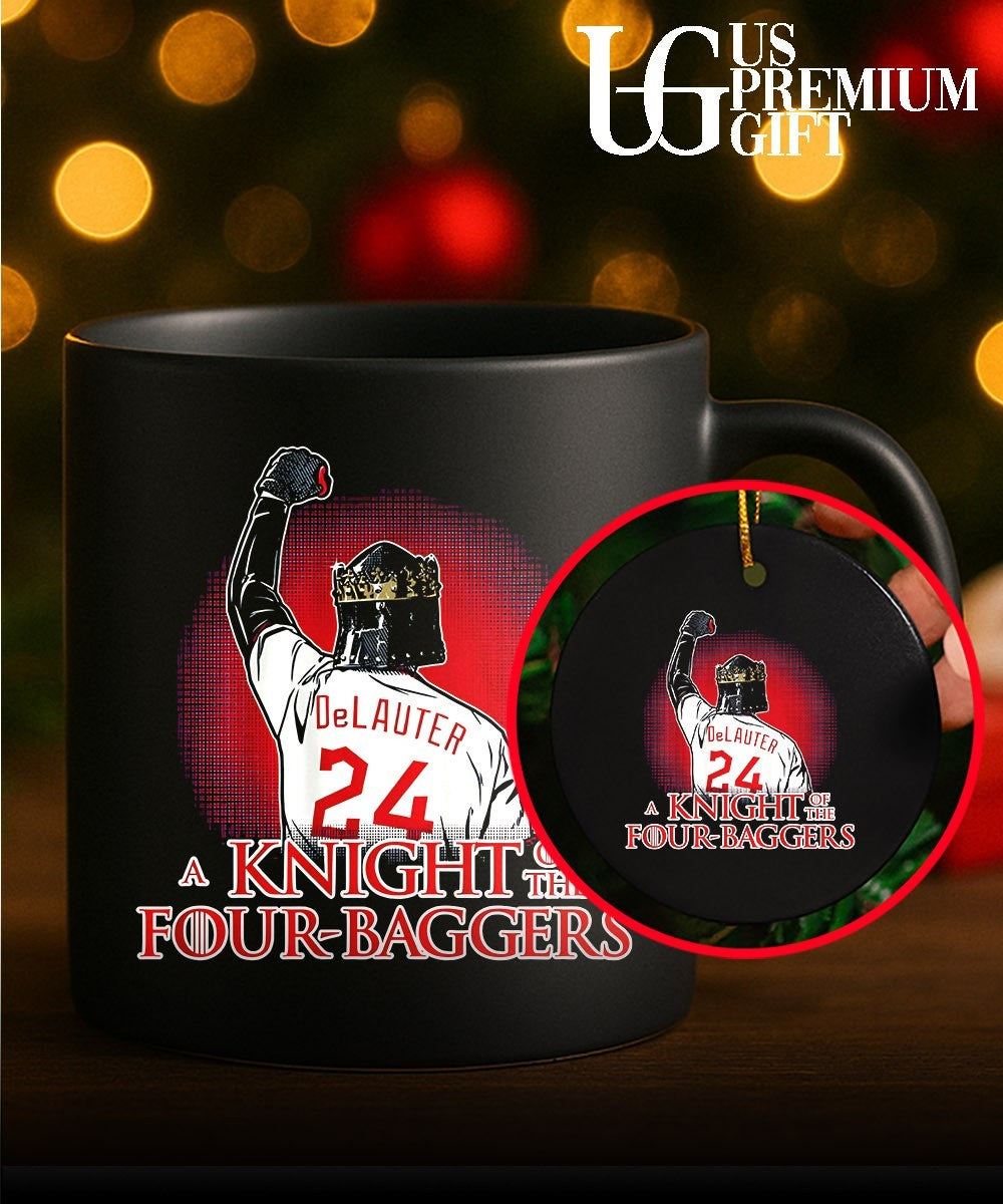 A Knight Of The Four-Bagger Chase DeLauter Cleveland Guardians baseball shirt