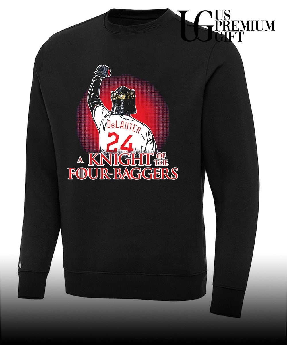 A Knight Of The Four-Bagger Chase DeLauter Cleveland Guardians baseball shirt