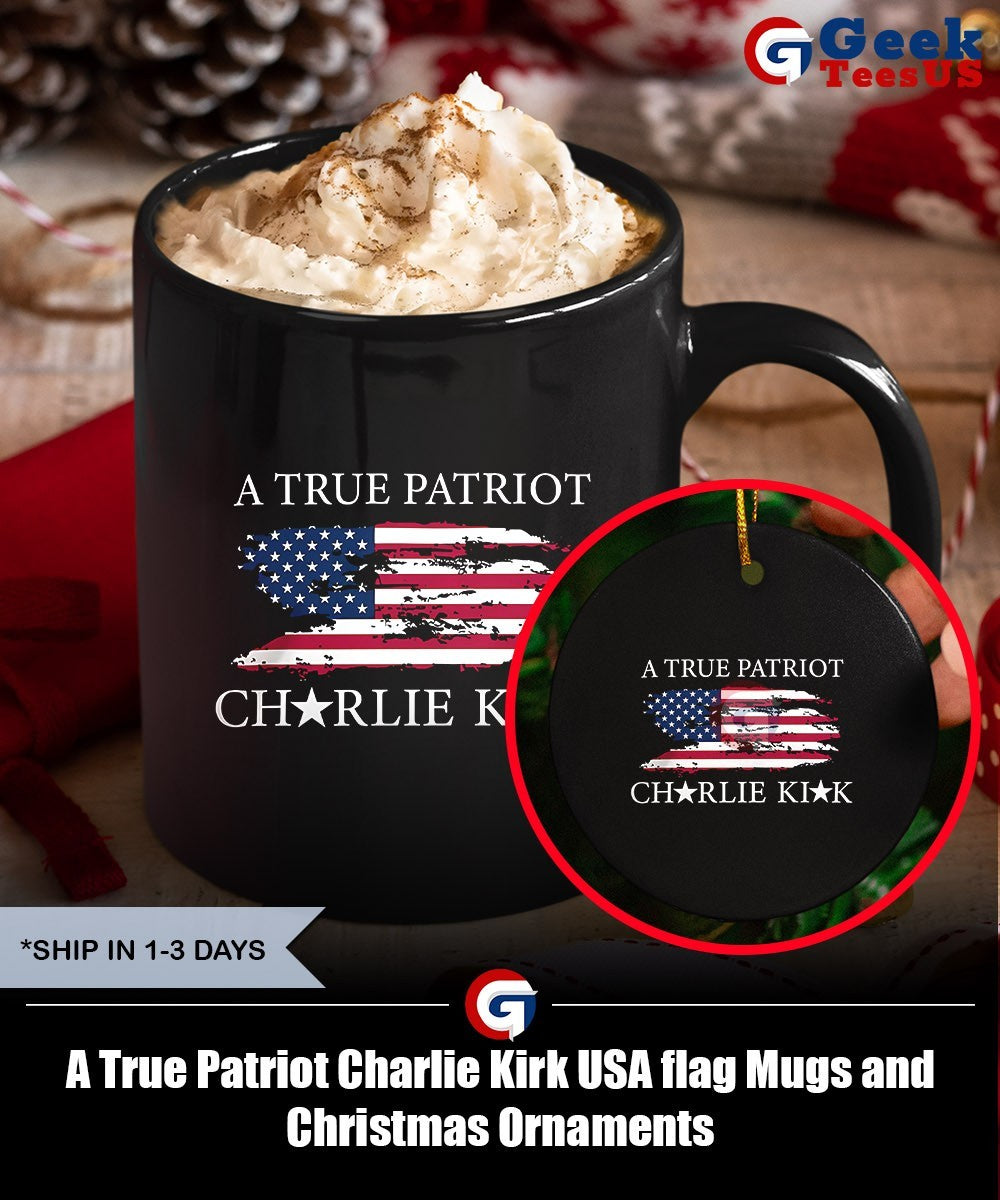 A True Patriot Charlie Kirk USA flag shirt
