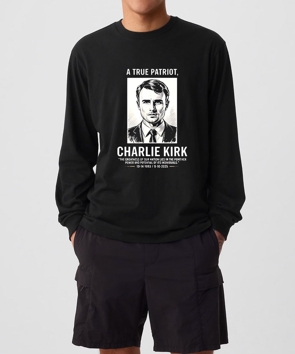 A True Patriot Charlie Kirk the greatness of our nation lies in the pont her power 1993-2025 shirt