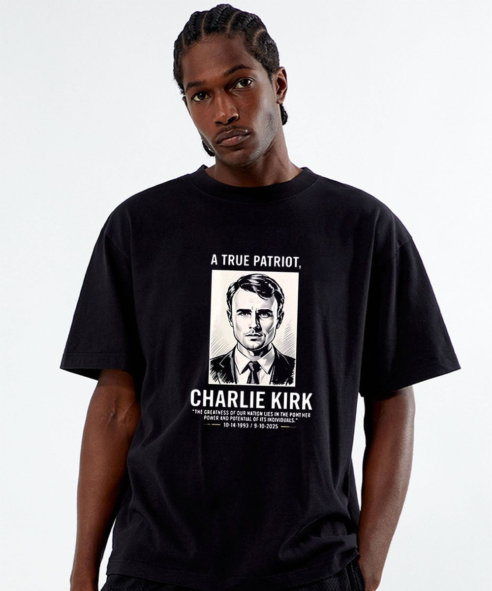A True Patriot Charlie Kirk the greatness of our nation lies in the pont her power 1993-2025 shirt
