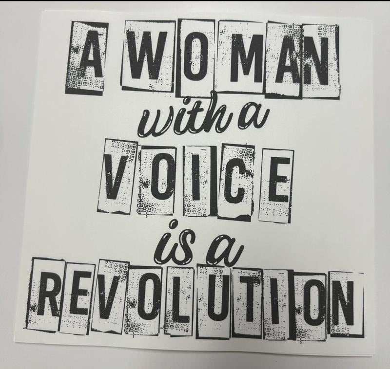 "A Woman With A Voice" Graphic T-Shirt