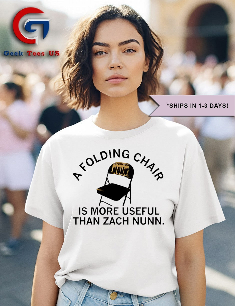 A folding chair is more useful than Zach Nunn shirt